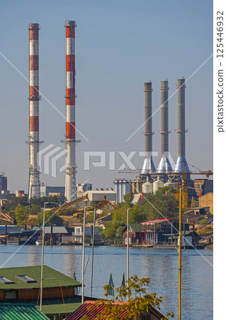 Chimneys Smokestack New Belgrade Chimneys Smokestack New Belgrade 125446932