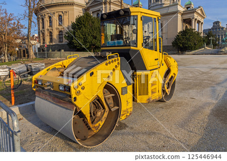 Road Roller City Construction 125446944