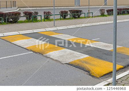 Street Speed Bump Street Speed Bump 125446968