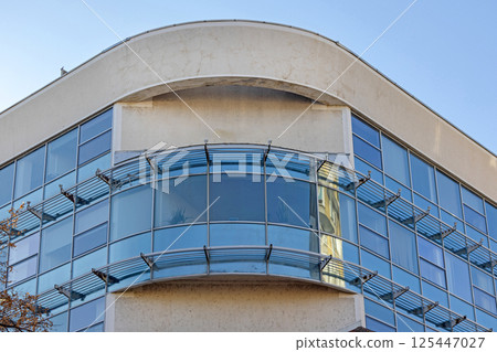 Round Corner Office Building Round Corner Office Building 125447027