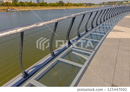 Pedestrian Loop Bridge Belgrade 125447092