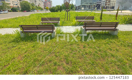 Four Wooden Benches Park Four Wooden Benches Park 125447183