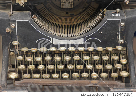 Typewriter Machine Keyboard Typewriter Machine Keyboard 125447194