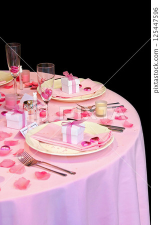 Wedding table detail 125447596