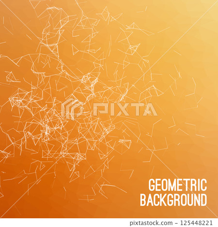 Abstract colorful triangulated geometric background for illustrations and banners 125448221