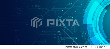 Circuit abstract background for science and business presentation 125448446