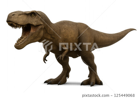 Tyrannosaurus Rex Stands Majestically in a Prehistoric Landscape During Daylight Hours 125449068