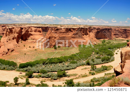 Surrounding Terrain, Cliffs, and Valley Canyon De Chelly Arizona Surrounding Terrain, Cliffs, and Valley Canyon De Chelly Arizona 125450871
