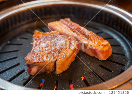 Authentic Korean samgyeopsal 125451266