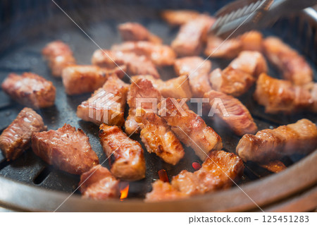 Authentic Korean samgyeopsal Authentic Korean samgyeopsal 125451283