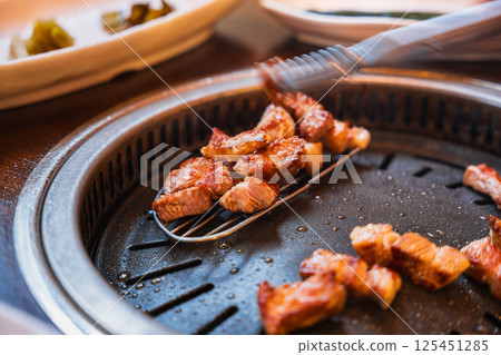 Authentic Korean samgyeopsal Authentic Korean samgyeopsal 125451285