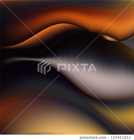 Abstract composition in dark shades. Soft waves of light create a sense of mystery and depth. Abstract composition in dark shades. Soft waves of light create a sense of mystery and depth. 125451812