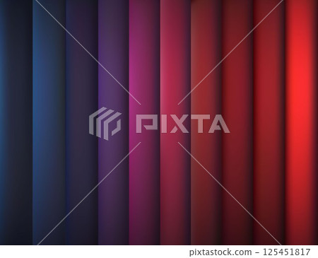 Vertical stripes of saturated colors create a rhythmic visual sequence. Hues smoothly change from cool blues to warm reds. Vertical stripes of saturated colors create a rhythmic visual sequence. Hues smoothly change from cool blues to warm reds. 125451817