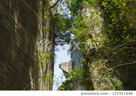 [千葉縣]鋸山 - 岩壁與遠處的地獄 125451846