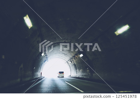 Tunnel landscape on highway 125451978