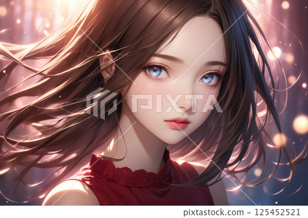 Beautiful woman portrait 125452521