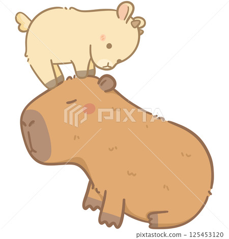 Capybara and friends  125453120
