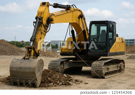Excavator/Construction site 125454308