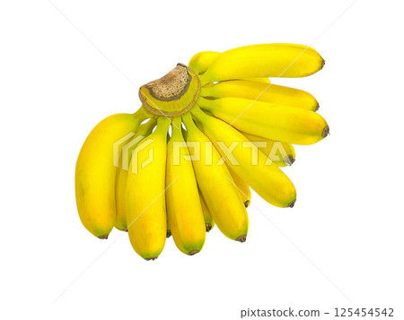 Banana isolated on white background Banana isolated on white background 125454542