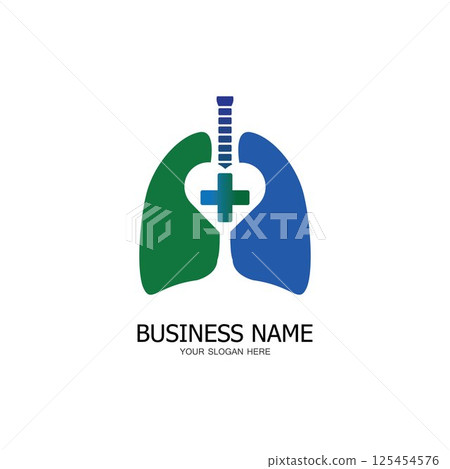lung health care logo icon design template lung health care logo icon design template 125454576