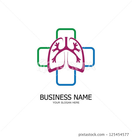 lung health care logo icon design template lung health care logo icon design template 125454577