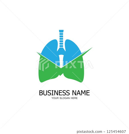 lung health care logo icon design template lung health care logo icon design template 125454607