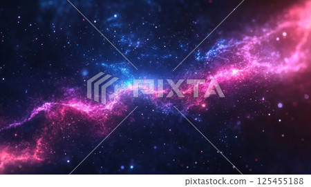 Cosmic nebulae swirl through the void 125455188