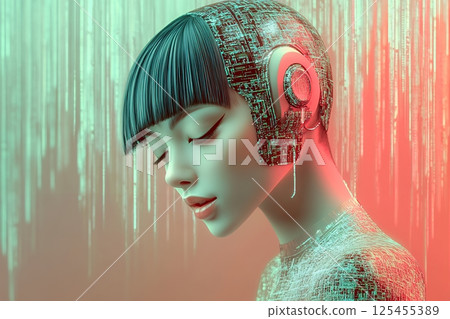 關注2100年潮流的亞洲人:利用AI打造的女性非傳統髮型和妝容(橫向照片) 關注2100年潮流的亞洲人:利用AI打造的女性非傳統髮型和妝容(橫向照片) 125455389