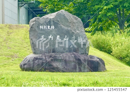 青森郡特別史蹟三內丸山遺址石碑風景 125455547
