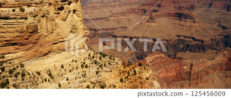 Hazy Sky Day At The Grand Canyon Arizona 125456009