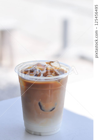 iced coffee , iced latte coffee or iced cappuccino coffee 125456495