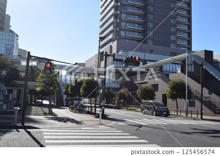 Kanagawa Prefecture, Odakyu Sagamihara Station North Exit Streetscape 125456574