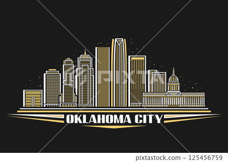 Vector illustration of Oklahoma City 125456759