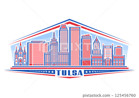 Vector illustration of Tulsa Vector illustration of Tulsa 125456760