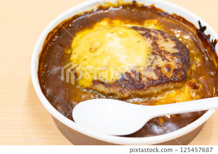 Delicious cheese hamburger curry doria 125457687