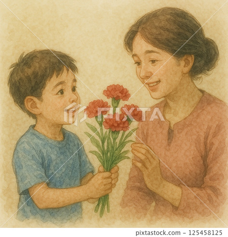 這是以母親節為主題的作品。 125458125