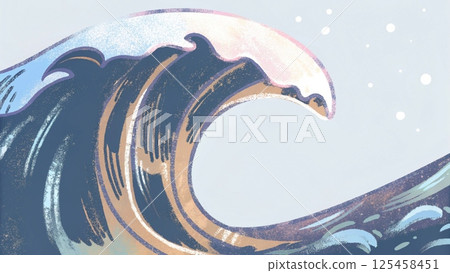 Colorful vibrant wave, colorful background pattern or wave flowing liquid Colorful vibrant wave, colorful background pattern or wave flowing liquid 125458451