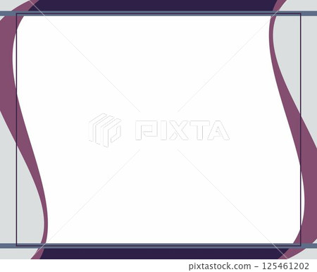 Violet and white background color with stripe line and wavy shapes. Suitable for social media post and web internet ads. Frame, boarder for text, picture, advertisement. Empty space. Violet and white background color with stripe line and wavy shapes. Suitable for social media post and web internet ads. Frame, boarder for text, picture, advertisement. Empty space. 125461202