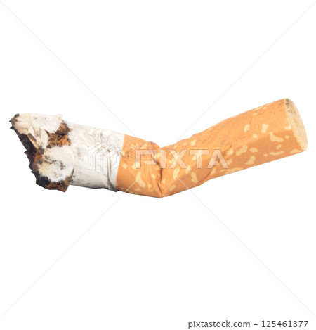 cigarette collection isolated on white background butts 125461377
