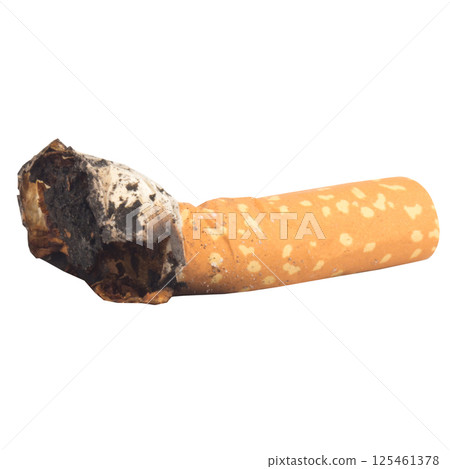 cigarette collection isolated on white background butts 125461378