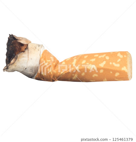 cigarette collection isolated on white background butts 125461379