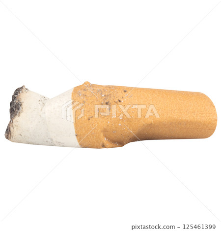 cigarette collection isolated on white background butts 125461399