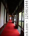 Corridor of a wooden Japanese house 125461444