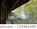 Eaves and garden of a Japanese house 125461680