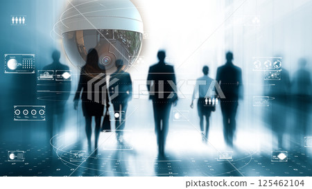 智慧城市監控概念 智慧城市監控概念 125462104