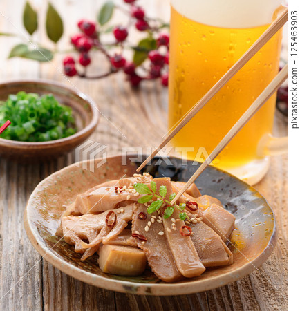 用竹筍製作的自製面麻 125463903