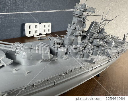 Plastic model of the Japanese battleship Musashi 125464064