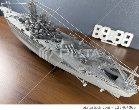 日本戰艦武藏號的塑膠模型 日本戰艦武藏號的塑膠模型 125464066