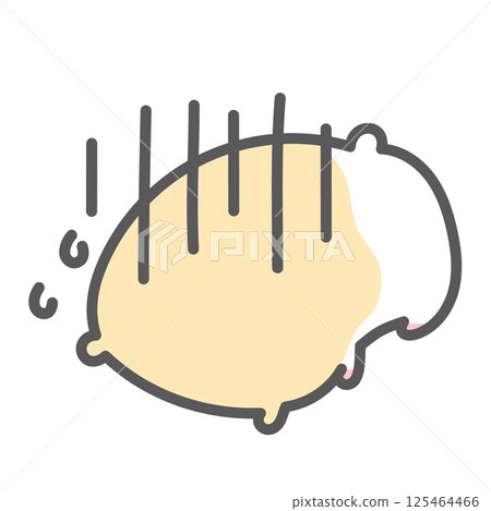 A depressed golden hamster 125464466