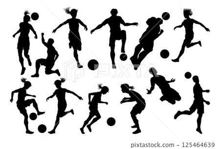 Soccer Silhouettes mixed sets 2024 A5 125464639